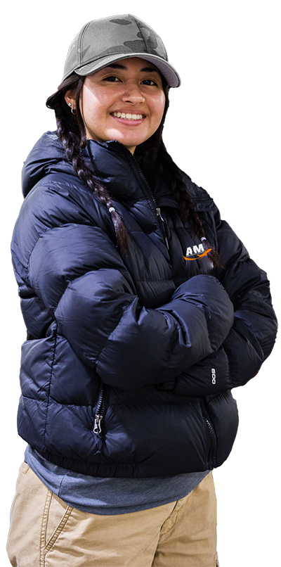 Woman smilling